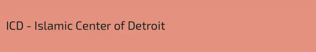 ICD - Islamic Center of Detroit